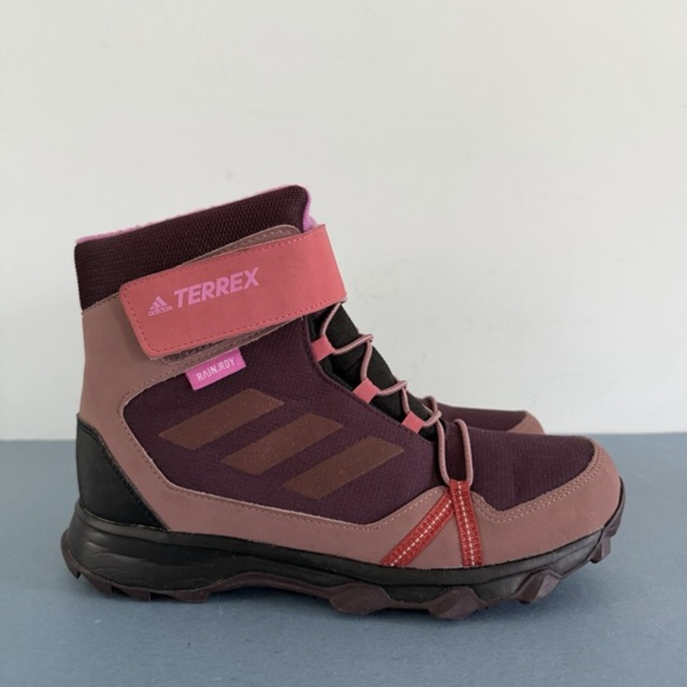 Adidas Terrex Snow Cold.RDY Shadow Maroon Pulse Lilac Snow Youth Winter Boots - Picture 3 of 9
